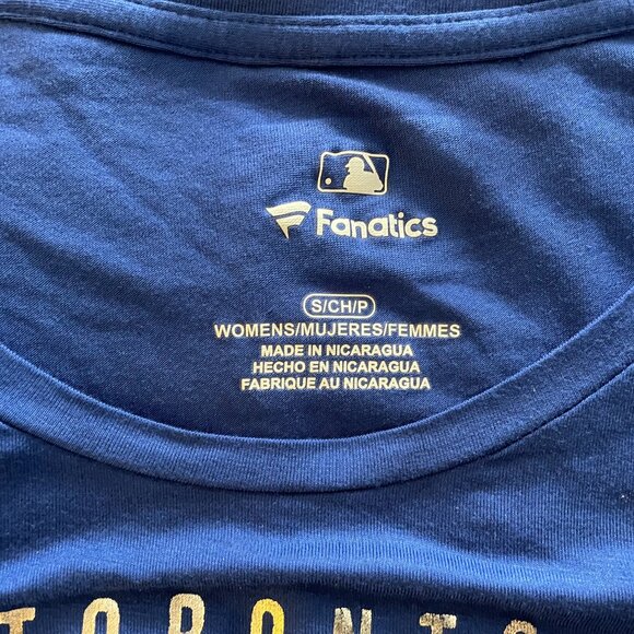 NWOT Fanatics Toronto Blue Jays Women's Short Sleeve Tee sz S - Picture 4 of 5